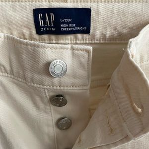 NWT Denim Jeans, Cream Color